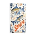 thumbnail image 2 of Yayeee Blank Wall Plate Cover 1-Gang 4.5"x2.7" Home Unused Decorative Outlet, Blue Sardines Pattern, 2 of 7