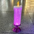 thumbnail image 3 of LED Christmas Candle with Base Flameless Candles Colorful Fantasy Crystal Candle Tourist Souvenir LED Night Lamp Battery Operated, 3 of 10