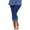 Blue, variant on Capri Leggings for Women Ladies Summer Casual Drawstring Printed Cropped Pants