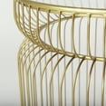 thumbnail image 6 of Mercana Shani Set Of 2 Round Gold Metal W/ Glass Accent Tables, 6 of 9