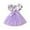 Z06-Purple, variant on MUXiin Toddler Girl Dress Socks Colorful Flutter Ruffled A-Line Tshirt Dress Lightweight Toddler Baby Girl Summer Clothes