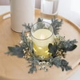 thumbnail image 1 of Anillo de vela, candelabro, corona, decoración del hogar, decoración de escritorio, corona de vela, corona de candelabro, para puerta de de, 1 of 8