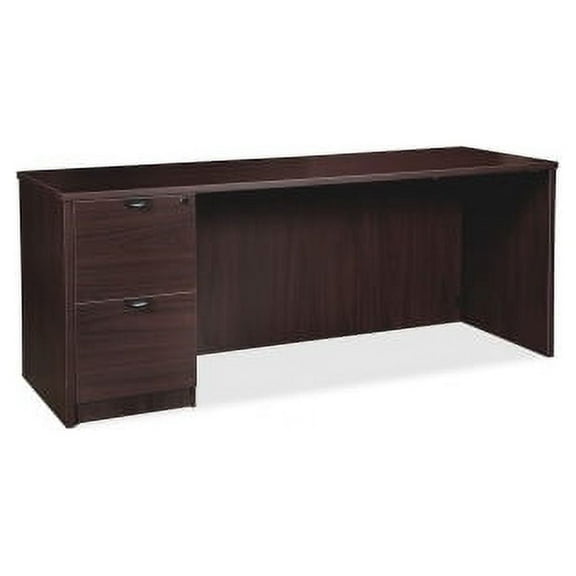 Lorell, LLRPC2466LES, Prominence 2.0 Espresso Laminate Left-Pedestal Credenza, 1 Each