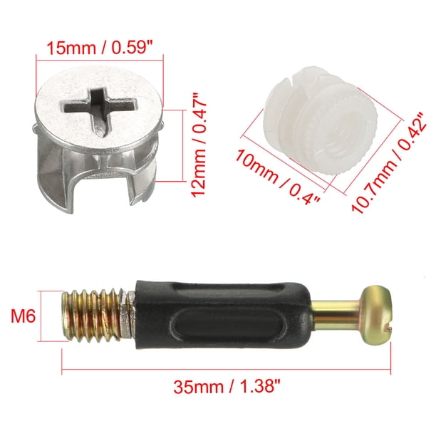 20 Sets De Raccords Meubles – écrou Auto-taraudeur 15 Mm, Connectez Vos Panneaux Facilement