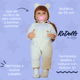 thumbnail image 3 of Muñeca Reborn Lucia 55cm | Vinilo Suave Full Body | Overol Beige | Kit Completo, 3 of 4