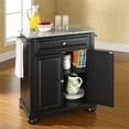 thumbnail image 3 of Bowery Hill Solid Granite Top Kitchen Island in Black, 3 of 6