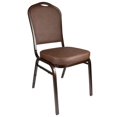 thumbnail image 2 of Banquet Chair - Crown| Brown Vinyl on Silver Vein Frame, 2 Chair Bundle by Chivari, 2 of 7