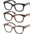 thumbnail image 2 of GFDYREE Lunettes de Lecture Surdimensionnées pour Femmes, Lot de 3 Lecteurs à Charnière à Ressort Bloquant la Lumière Bleue, 2 of 7