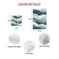 thumbnail image 7 of Dark Green Ombre Kitchen Dish Towels for Drying Dishes Set of 4, Modern Geometric Moire Abstract Art Waffle Weave Microfiber Hand Tea Bathroom Towels Quick Dry & Absorbent Towel 12x12, 7 of 7