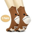 thumbnail image 2 of NevEND Women's 12 Pair Multicolor Cute Animal Cotton Lightweight Socks, 2 of 9