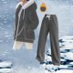 thumbnail image 1 of HongQid Womens 2 Piece Sweatsuit Set Sherpa Winter Coats Fleece Zip Up Jackets Warm Plush Hooded Plus Size Winter Coats Oversized Fuzzy Jackets with Pants, 1 of 9