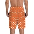 thumbnail image 6 of KLL Orange And White Polka Dot for Men's 1-Pack Shorts,Sleep Pajama Shorts for Men Soft Pj Shorts Men's Pajama Bottoms Sleepwear -3X-Large, 6 of 7