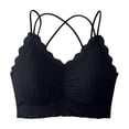 thumbnail image 4 of SOOMLON Bralettes for Women Wirefree Full Coverage Lace Bras Criss-Cross Cami Brassiere Comfortable Everyday Bralettes, 4 of 6
