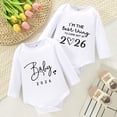thumbnail image 2 of eczipvz I Love My NANA Baby Clothes Long Sleeve Newborn Outfit White Baby Girl Romper Size 6-9 Months, 2 of 9