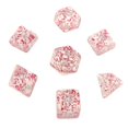 thumbnail image 2 of 4x Juego de Dados Poliédricos Multicolor de 7 Uds., Juegos de Rol para RPG KTV, Suministros para Fiestas , Rosa Transparente 4 piezas, 2 of 8