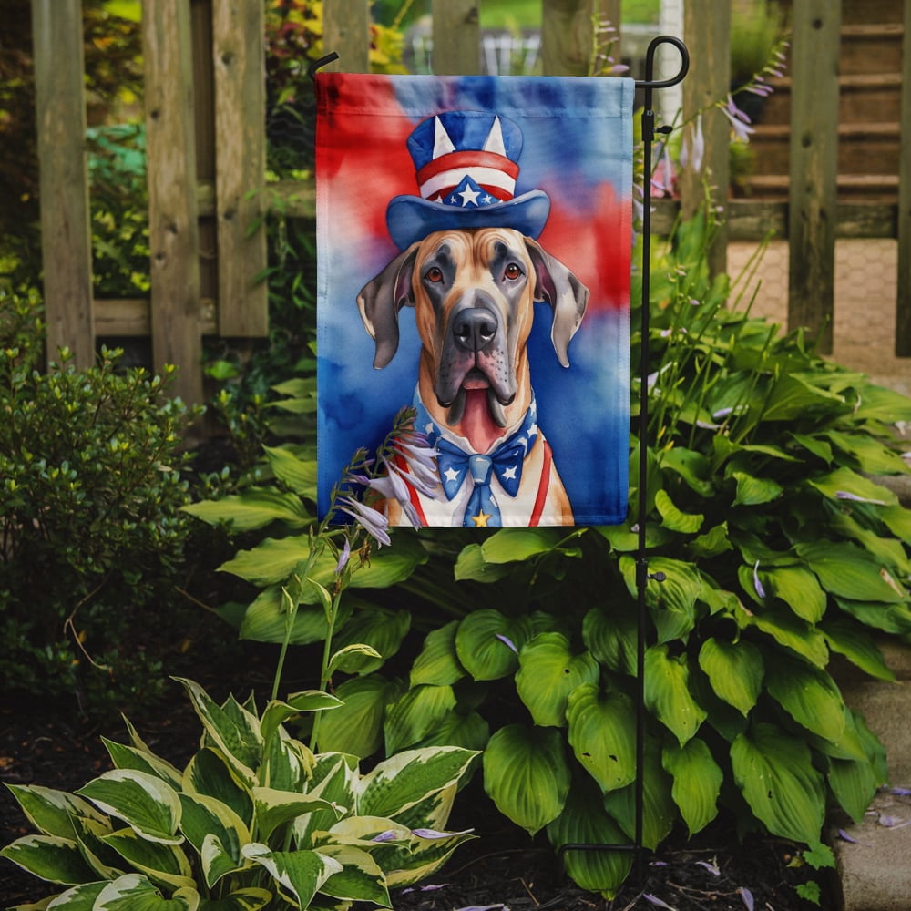 Great Dane Patriotic Garden Flag 11.25 in x 15.5 in