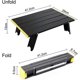 thumbnail image 2 of Klappbarer Camping-tisch Tragbarer Aluminium-strandtisch, Zusammenklappbarer Mini-klapp-picknicktisch Light Compact Fr Camping, Picknick, Outdoor, Rei, 2 of 5