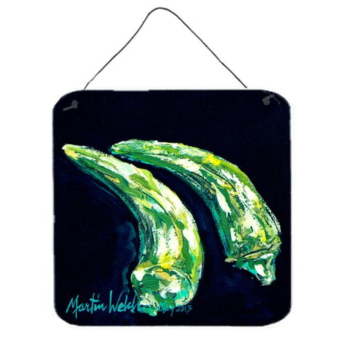 Caroline's Treasures Vegetables Okra Gumbo Time by Martin Welch Painting Print Plaque by Caroline's Treasures