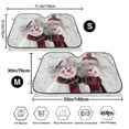 thumbnail image 3 of Balery Christmas Snowman With Hat Print Car Windshield Sun Shade,Windshield Sunshade for Car Pickup Truck SUV Accessories-Medium, 3 of 7