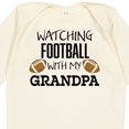 thumbnail image 4 of Inktastic Watching Football with My Grandpa Boys or Girls Long Sleeve Baby Bodysuit, 4 of 5