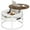 White and Brown, variant on Dextrus Round Lift Top Coffee Table, Marble Center Tables with Hidden Storage Compartment for Living Room/Home Office,White