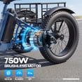 thumbnail image 2 of Gocio Peak 1000W Electric Tricycle, 20" x 4.0 Fat Tire Foldable Electric Tricycle, 48V 18AH Large-Capacity Battery E Trikes,7 Speed 3-Wheel Electric Bike for Adults UL2849 Certified, 2 of 13