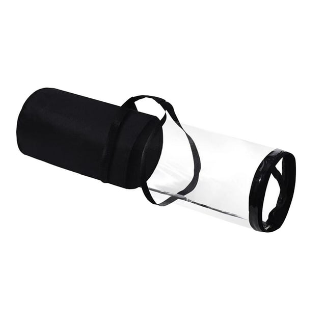 2/1pcs Sac Organisateur de Rangement pour Papier d'Emballage de Noël, Ranger jusqu'à 24 Rouleaux de Papier Peint Cadeau, Sac Transparent Robuste avec Poignées et Fermeture Éclair