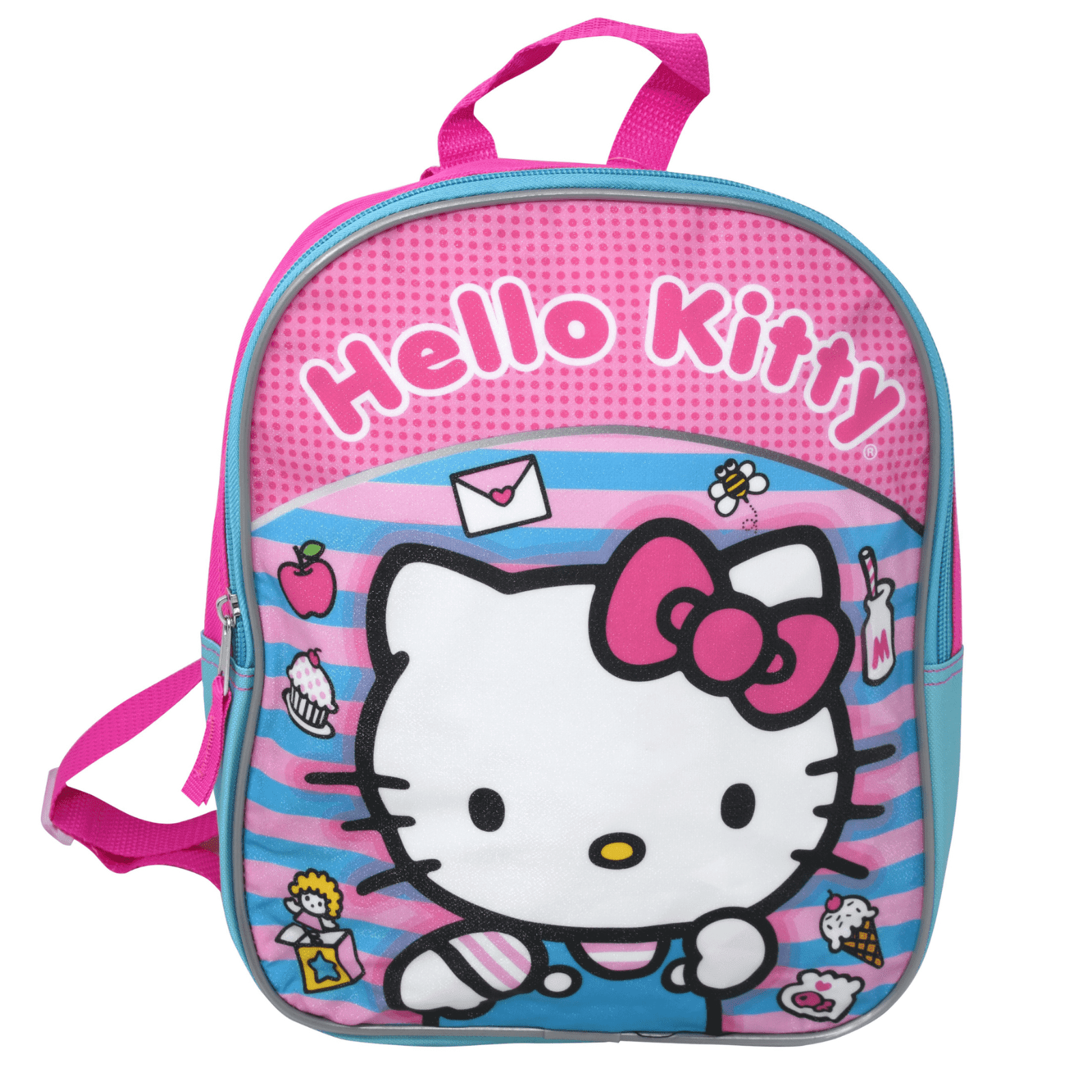 animal mini backpack Ferocious Fancy Leopard Interior is lined with Brandy Melville Black Shoulder women-backpack Color:Blush