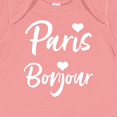 thumbnail image 4 of Inktastic Paris Bonjour with Hearts in White Text Boys or Girls Baby Bodysuit, 4 of 5