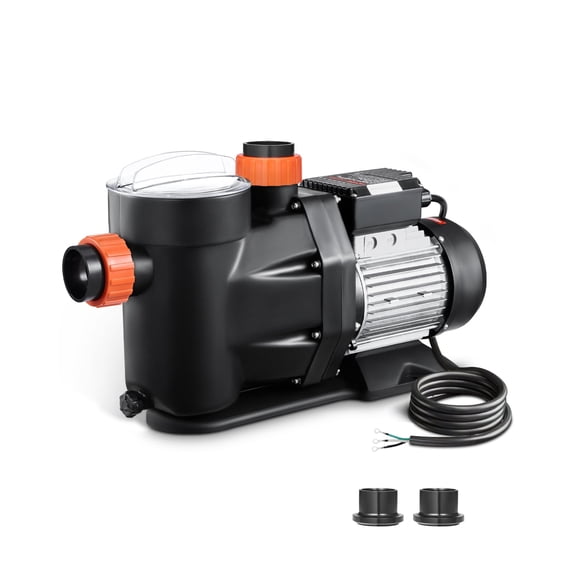 VEVOR Above Ground Pool Pump, 3 HP, 149 GPM Max Flow Single Speed Swimming Pool Pump, 220V 3450 RPM 42 ft Max Head Lift with PP Shell Strainer Basket, 122°F Max Water Temperature, for Hot Tubs Spas