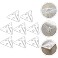 thumbnail image 3 of WORGEOUS 8 conectores triangulares para vitrinas de acrílico, conectores de esquina para vitrinas de acrílico., 3 of 8