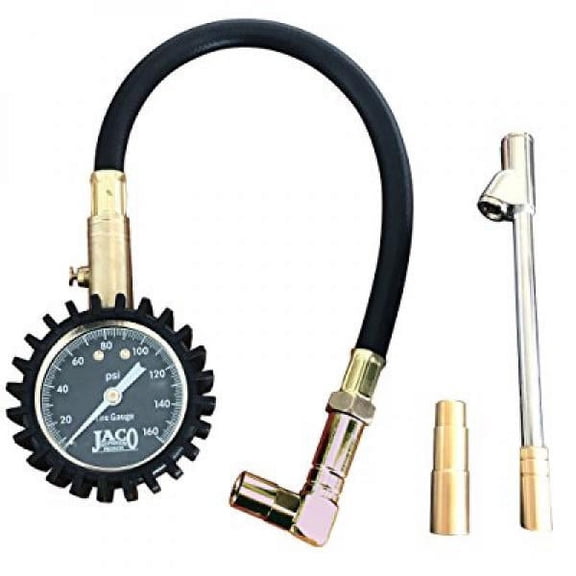 JACO EliteProPlus Tire Pressure Gauge with Dually Air Chuck - 160 PSI
