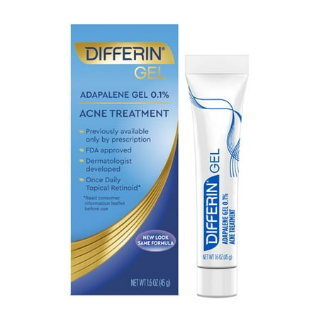 Differin with Adapalene Gel Acne Treatment 1.6 Oz 2 Pack
