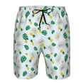 thumbnail image 3 of Fuzoiu Pineapple Print Men's Beach Shorts,Men's Swim Trunks,Quick Dry Board Shorts with Pockets,Men's Bathing Suits for Surfing, Running, and Casual Wear-Medium, 3 of 6