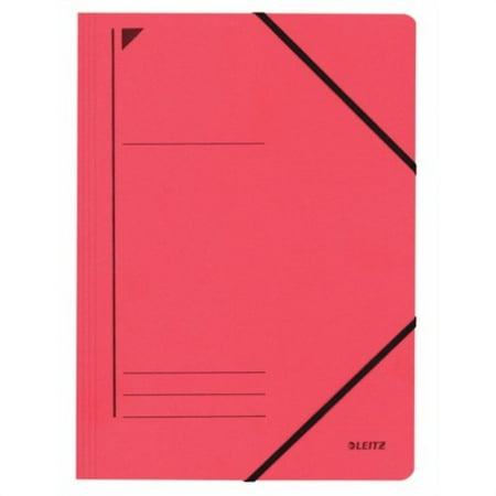 leitz elasticated folder a4capacity 300sheets primary box, red