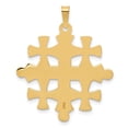 thumbnail image 4 of FJC Finejewelers 14 kt Yellow Gold Polished Jerusalem Cross Charm 32 x 26 mm, 4 of 6