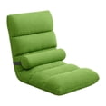 thumbnail image 2 of Silla suelo con respaldo, sillón reclinable tipo sofá para ver la televisión, plegable, para niños, con 5 posiciones ajustables. Verde, 2 of 8