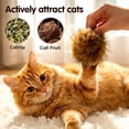 thumbnail image 3 of Soft Rabbit Fur Catnip Balls, Fluffy Faux Fur Cat Toys for Indoor Play, Washable & Fun to Chase for Exercise and Bonding (1pcs), 3 of 7