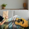 thumbnail image 3 of Music Soft Flannel Fleece Throw Blanket, Acoustic Guitar on Colorful Painted Aged Wooden Planks Rustic Country Design Print, Cozy Plush for Indoor and Outdoor Use, 50" x 60", Multicolor, by Ambesonne, 3 of 5