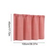 thumbnail image 3 of Cadancy Curtain Gingham Pattern Short Tier Fabric for Kitchen Cafe Doorway Window Rod Pocket Half Panel Privacy Panel Bedroom Bathroom Home Decor, 3 of 6