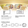 thumbnail image 4 of KUIFORTI Butterfly Car Window Shades for Side Window, Block Sun Rays to Keep Passengers, Pets and Car Interior Cool – Universal Car Shades Fit Sedans Vans Trucks SUVs, 4 of 6