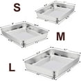 thumbnail image 5 of Walchoice Baking Pan Set of 3, Stainless Steel Cake Pans Rectangle Bakeware Set, Metal Lasagna Pans Includes 12.3/10.4/9.3 inch, 5 of 7