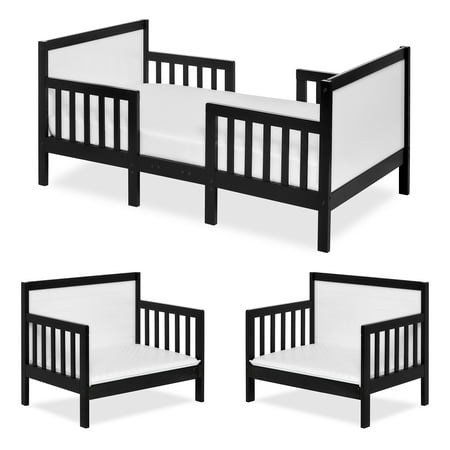 UPC: 0811048033437 | Dream On Me Hudson 3 in 1 Convertible Toddler Bed  Black and White