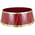 thumbnail image 2 of Northlight Drum-Style Christmas Tree Collar - 25.5" - Red and Gold, 2 of 4