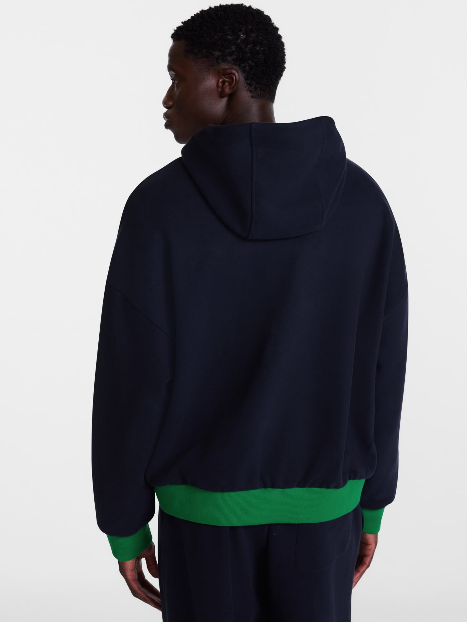 Avia Men's Oversized Fit Heavyweight Fleece Hoodie with Contrast Trim, Sizes XS-3XL