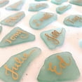 thumbnail image 6 of TETOU Blank Irregular Shaped Pieces Sea Glass Place Cards DIY Name Cards for Beach Wedding, Banquets Dinner Party Events Decoration, 6 of 8