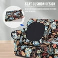 thumbnail image 2 of Smiry Couch Chair Cover with 1 Separate Cushion Cover, Stretch Elastic 1-Seater Sofa Cover, Floral, 2 of 8
