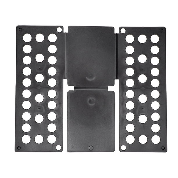 Tabla de plástico para doblar ropa, para niños, adultos, color negro