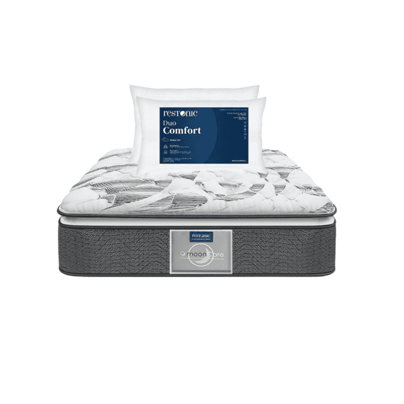 Colchón Queen Size Restonic Ortopédico Ultra Confort + 2 Almohadas Premium
