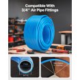 thumbnail image 3 of VEVOR Air Compressor Line Kit 3/4'' x 300FT HDPE/Aluminum Shop Air Piping System Blue, 3 of 9